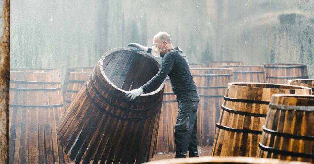 barrels at Glengoyne